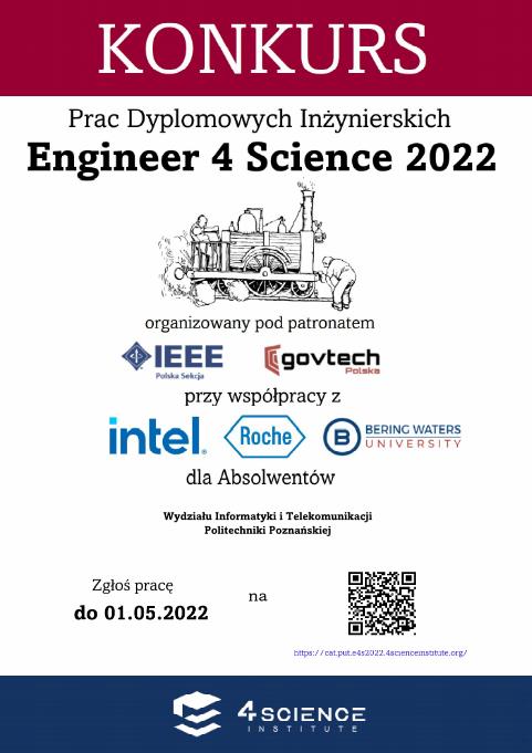Konkurs Engineering 4 Science 2022 plakat