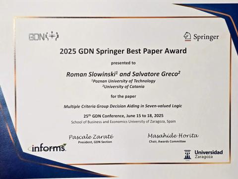 Best Paper Award