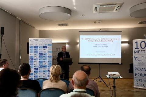 Setne spotkanie EURO Working Group on MCDA na PUT